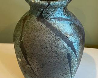 Artist Signed Pottery Vase (approximately 9” tall)