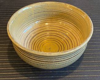 Artist Signed Pottery Bowl (approximately 9.5” across)
