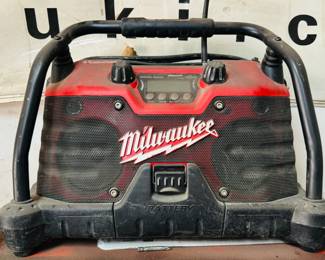 Milwaukee battery powered radio