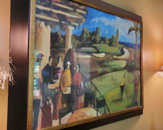 Golf print, possible a water color item