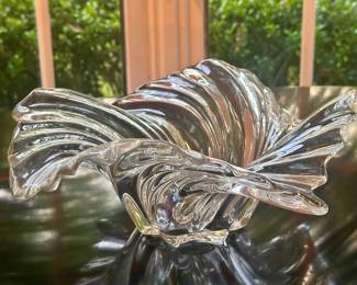 Fluted Art Glass Bowl
