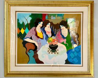 "Morning Social" Lithograph 9/350, Signed Tarkay