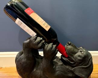 "Black Lab" Wine Holder