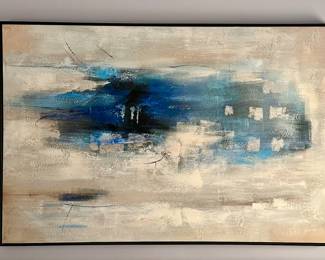 Oversized Acrylic on Canvas, Signed Joseph