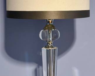 (2) Decorative Glass Lamps