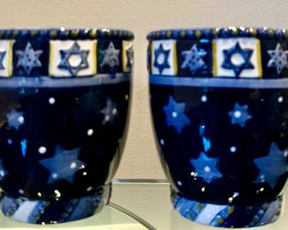 (2) Star of David Mugs