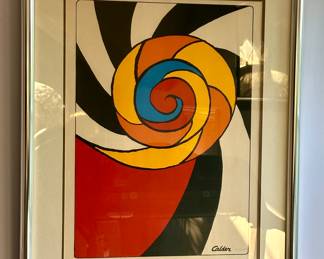 "Le Turban" Lithograph Signed Calder 47/375