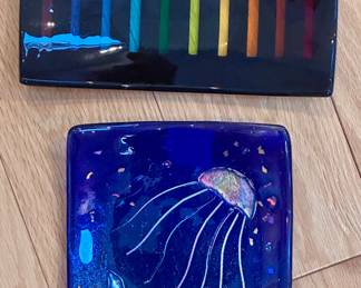 Art Glass Trinket Dishes