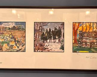 "Lincolnre" 363/1000 Lithograph, Signed McCullough