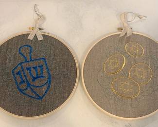 Star of David Embroidery Wall Hangings