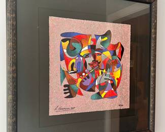 "The Music of Gossips" Serigraph, Signed Anatole Krasnyansky