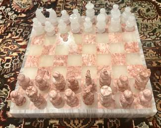 Marble Chess/Backgammon Set