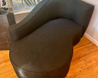 Modern Black Chaise Lounge Chair