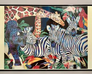 Framed "Peaceable Kingdom" Poster