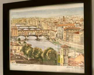 "Firenze," Signed Print 