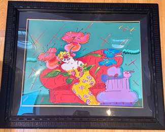 "Flower Lady" Peter Max 