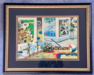 "Interior with a View" Signed Alexander Astahov Serigraph 376/495