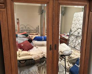 Huge lovely armoire 63” wide 88” tall 23” deep