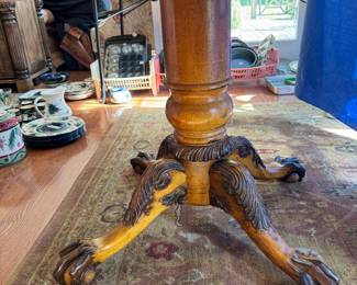 Base of the pedestal table