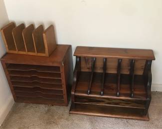 Vintage desk cubbies