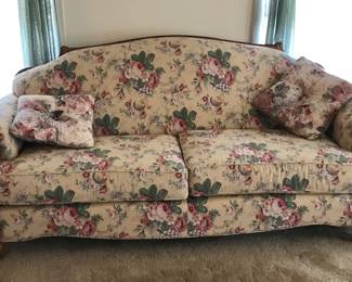 Beautiful floral Hickory Hill sofa