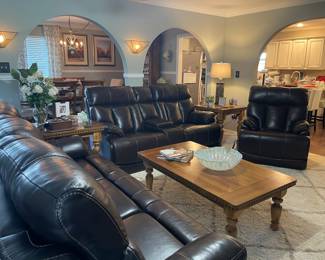 3 pieces of genuine leather