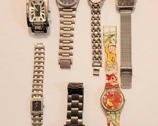 Assorted choices of watches