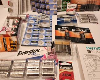 Large selection of batteries - all sizes