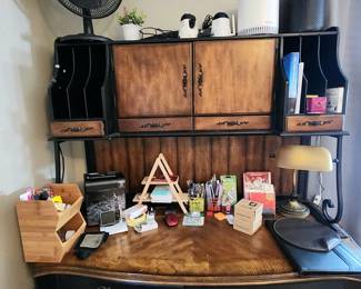 desk and office supplies