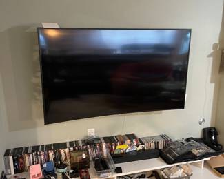 65" curved screen Samsung smart TV 