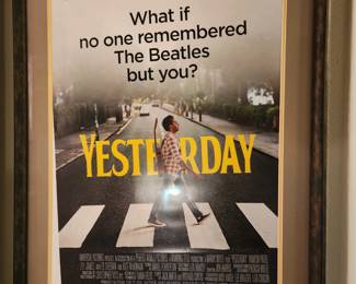 "Yesterday" framed poster