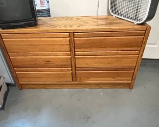 SIX DRAWER OAK DRESSER