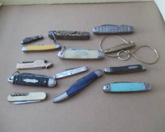 knife collection middle rare blue