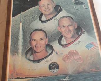 Apollo 11 Ronald Anderson embossed print