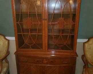 **Carved Satinwood in excellent condition!! All the pieces are.