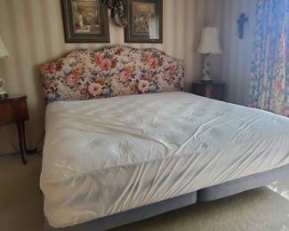 King size headboard and mattress