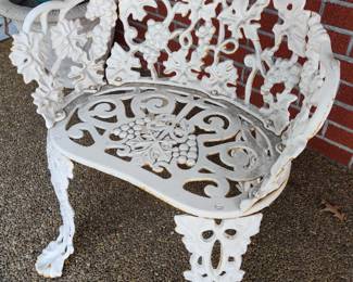 Wrought iron single seat
