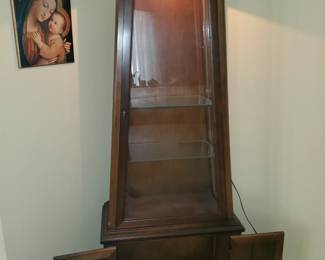 Unique designed curio cabinet