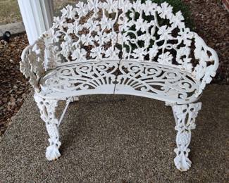 Wrought iron seat