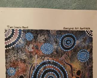 Two lovers meet - Aboriginal Art Australia