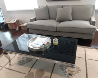 Contemporary sofa and coffee table ( each one of a pair