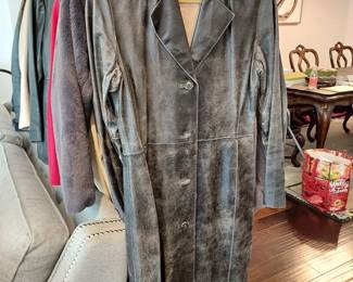 Leather coat