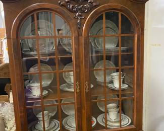 beautiful petite china cabinet