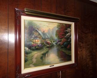 Thomas Kinkade 'Quiet Evening' 1192/3950  S/N   24x30 on canvas.