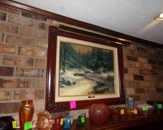 Thomas Kinkade 'Winters End' 218/400 A/P artist proof  Hand signed print. 18x24