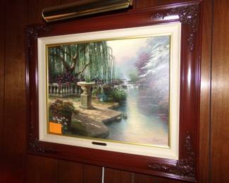 Thomas Kinkade 'The Hour of Prayer' 458/3450 S/N 18x24 on canvas