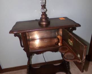 Copper lined smoking stand