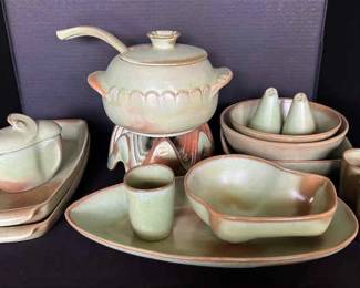 Frankoma Pottery Soup Tureen Warmer, Serving Trays,  More 