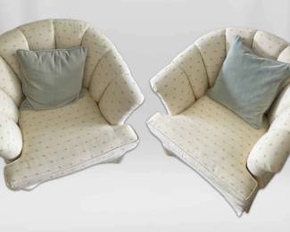 Pair Of Highland House Curved Back Armchairs