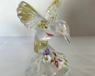 Fenton Opalescent Hummingbird 